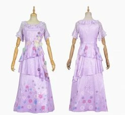 Coserz Encanto Isabela Dress, Isabela Encanto Costume, Isabela Encanto Dress Cosplay Costume