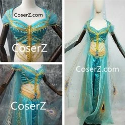 Aladdin 2019 Princess Jasmine Costume Live Action Outfits For Adults