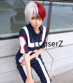Coserz Katsuki Bakugo Academy Gymnastics Cosplay Costume Outfit Promotion