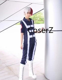 Coserz Katsuki Bakugo Academy Gymnastics Cosplay Costume Outfit Promotion