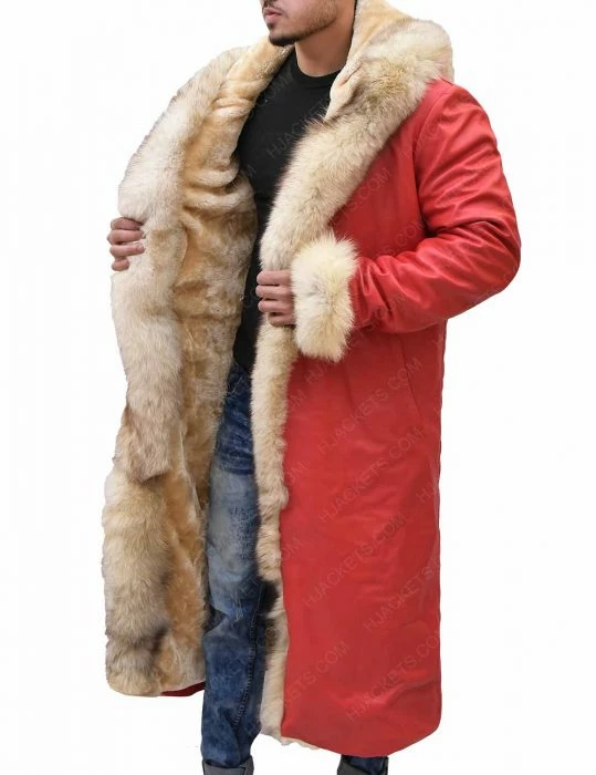 Coserz Kurt Russell As Santa Claus Costume Leather Trench Coat Inspired The Christmas Chronicles Promotion 5 Coserz Kurt Russell As Santa Claus Costume Leather Trench Coat Inspired The Christmas Chronicles Promotion