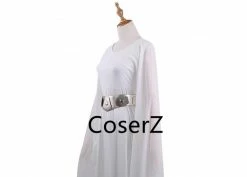 Coserz Princess Leia Dress White Leia Costume Adult Star Wars The Last Jedi Cosplay Costume