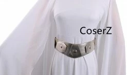 Coserz Princess Leia Dress White Leia Costume Adult Star Wars The Last Jedi Cosplay Costume