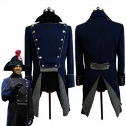 Movie/TV Les Miserables Norm Lewis Javert Jacket Cosplay Costume 9 Movie/TV Les Miserables Norm Lewis Javert Jacket Cosplay Costume