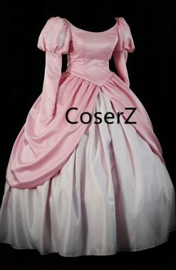 Coserz Custom Little Mermaid Pink Ariel Dress Ball Gown Costume Promotion