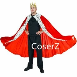 Coserz Luxury King Costume With Cape And Crown For Adults Promotion