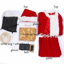 Coserz Custom Luxury Santa Claus Cosplay Costume, Santa Claus Christmas Clothes Promotion