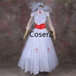 Coserz Mary Poppins Cosplay Costume, Mary Costume, Mary Dress Cosplay Costume Promotion
