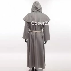 Coserz Medieval Friar Costume Vintage Renaissance Priest Monk Cowl Robes Cosplay Outfits With Cross Necklace