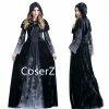 Coserz Women Medieval Renaissance Witch Gothic Queen Of Vampire Black Dress Cosplay Costume 2 Coserz Women Medieval Renaissance Witch Gothic Queen Of Vampire Black Dress Cosplay Costume