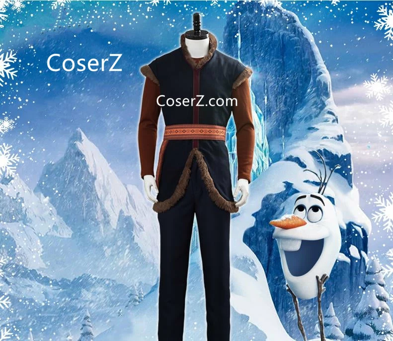 Princess Frozen 2 Adult Kristoff Costume Men's Kristoff Frozen Costume 3 Princess Frozen 2 Adult Kristoff Costume Men's Kristoff Frozen Costume