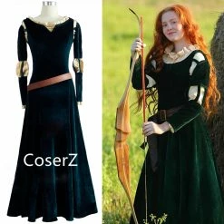 Coserz Movie Brave Cosplay Princess Merida Cosplay Costume Merida Dress