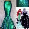 Coserz Mermaid Tail Costume Sequins Mermaid Skirt Ariel Costume