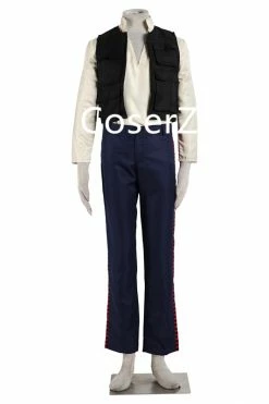 Coserz Movie Star Wars Cosplay Costume, Han Solo Costume Halloween Costume With Pants Shirt Vest Promotion