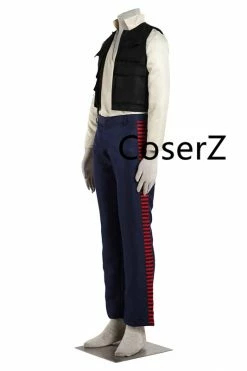 Coserz Movie Star Wars Cosplay Costume, Han Solo Costume Halloween Costume With Pants Shirt Vest Promotion