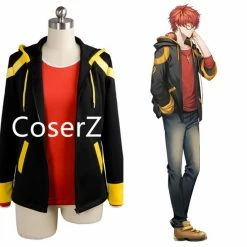 Coserz Mystic Messenger 707 EXTREME Saeyoung Luciel Choi 7 Cosplay Costume Jacket+ Shirt Promotion