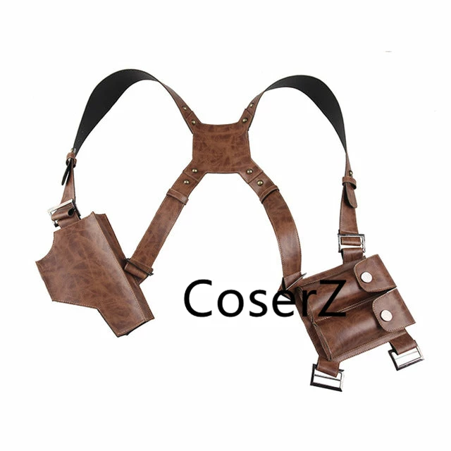 Coserz Promotion Nathan Drake Cosplay Shoulder Strap With Holster Uncharted 4 A Thief's End Cosplay Acceessories 3 Coserz Promotion Nathan Drake Cosplay Shoulder Strap With Holster Uncharted 4 A Thief's End Cosplay Acceessories