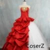 Anime Fate Zero Red Saber Cosplay 10th Anniversary Nero Claudius Dress Cosplay Costume Dress+Gloves+Headdress