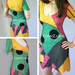 Coserz Sally Ragdoll Dress Cosplay Costume From The Nightmare Before Christmas