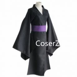 Coserz Noragami Yato Cosplay Costume Black Kimono Yukata 8 Coserz Noragami Yato Cosplay Costume Black Kimono Yukata