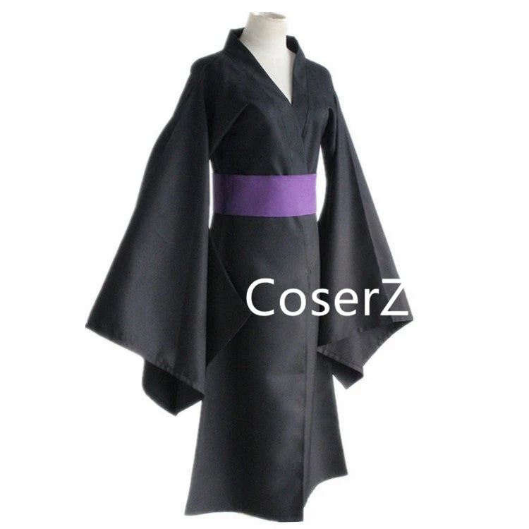 Coserz Noragami Yato Cosplay Costume Black Kimono Yukata 4 Coserz Noragami Yato Cosplay Costume Black Kimono Yukata