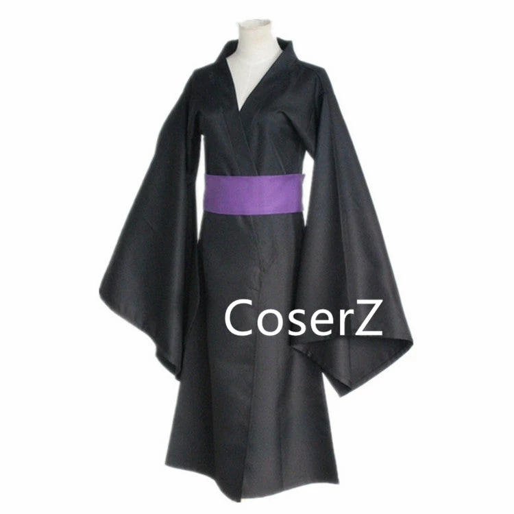 Coserz Noragami Yato Cosplay Costume Black Kimono Yukata 6 Coserz Noragami Yato Cosplay Costume Black Kimono Yukata