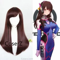 Game Overwatch D.Va Cosplay Wig