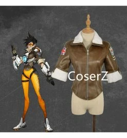 Coserz Promotion Overwatch Tracer Lena Oxton Jacket Cosplay Costume