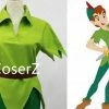 Coserz Custom Made Peter Pan Costume Green Carnival Party Cosplay Costume Promotion