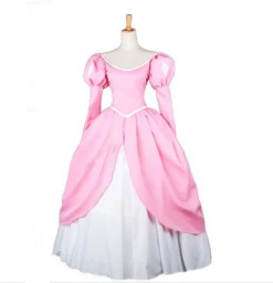 Princess Ariel Pink Dress, Pink Ariel Costume, Ariel Cosplay Halloween Costume