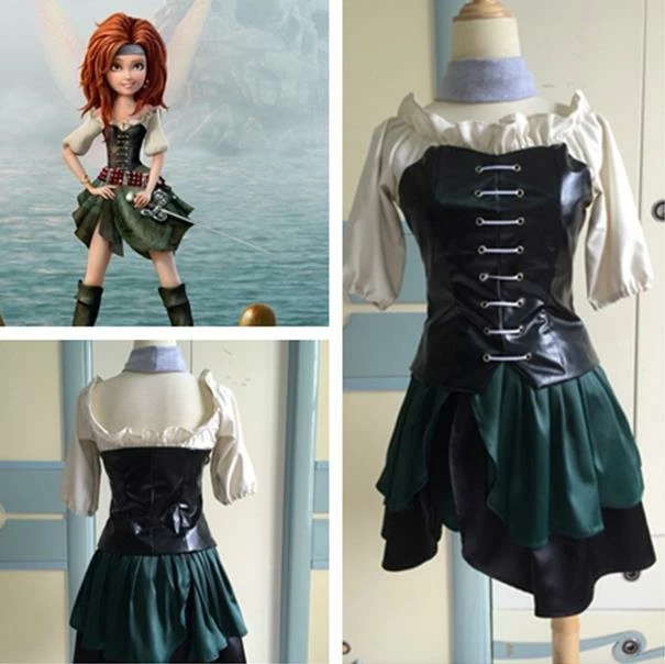 Princess Pirate Fairy Cosplay Costume, Zarina Cosplay Costume, Pirate Fairy Zarina Costume 3 Princess Pirate Fairy Cosplay Costume, Zarina Cosplay Costume, Pirate Fairy Zarina Costume