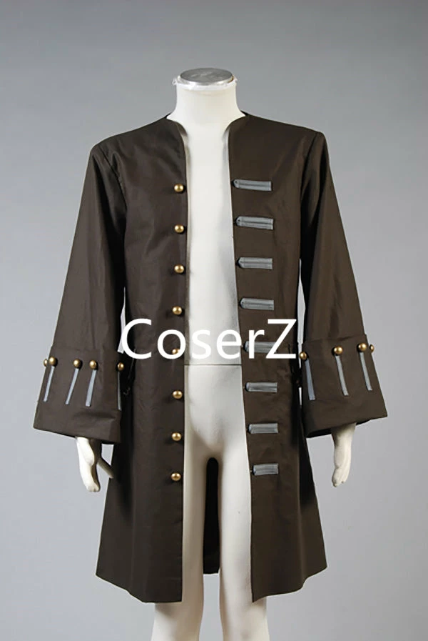Coserz Promotion Custom Pirates Of The Caribbean Cosplay Costume Jack Sparrow Costume Jacket/Coat Only 7 Coserz Promotion Custom Pirates Of The Caribbean Cosplay Costume Jack Sparrow Costume Jacket/Coat Only