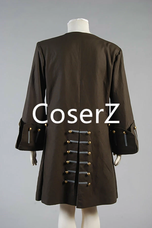 Coserz Promotion Custom Pirates Of The Caribbean Cosplay Costume Jack Sparrow Costume Jacket/Coat Only 4 Coserz Promotion Custom Pirates Of The Caribbean Cosplay Costume Jack Sparrow Costume Jacket/Coat Only