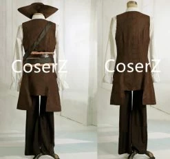 Coserz Promotion Pirates Of The Caribbean Captain Jack Sparrow Cosplay Costume