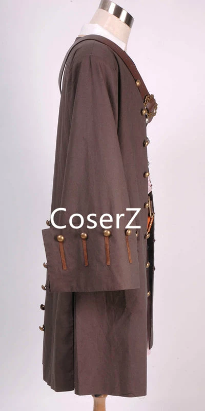 Coserz Pirates Of The Caribbean Captain Jack Sparrow Costume Cosplay Full Sets 4 Coserz Pirates Of The Caribbean Captain Jack Sparrow Costume Cosplay Full Sets