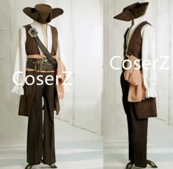 Coserz Promotion Pirates Of The Caribbean Captain Jack Sparrow Cosplay Costume