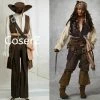 Coserz Promotion Pirates Of The Caribbean Captain Jack Sparrow Cosplay Costume