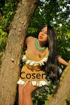 Coserz Pocahontas Costume For Adults, Pocahontas Outfit Cosplay Costume