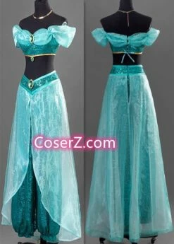 Princess Jasmine Costume Cosplay Outfits For Adults From Aladdin