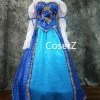 Coserz Princess Ariel Dress, Princess Ariel Cosplay Costume Doll Version Costume Shirt+Corset+Skirt+Hair Bow Promotion