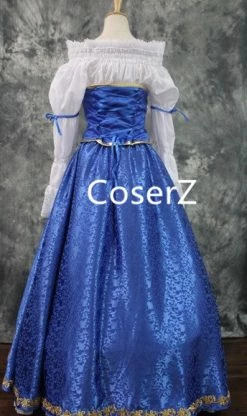 Coserz Princess Ariel Dress, Princess Ariel Cosplay Costume Doll Version Costume Shirt+Corset+Skirt+Hair Bow Promotion