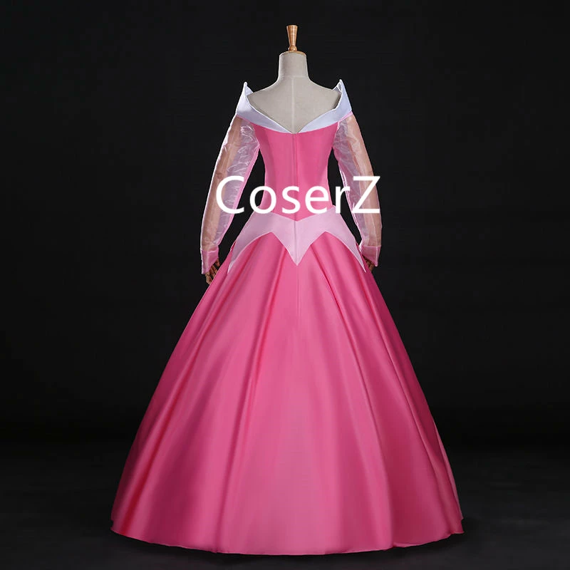 Coserz Princess Aurora Dress Costume, Sleeping Beauty Cosplay Pink Aurora Dress Ball Gown 6 Coserz Princess Aurora Dress Costume, Sleeping Beauty Cosplay Pink Aurora Dress Ball Gown