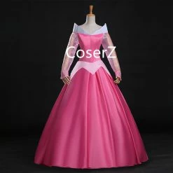 Coserz Princess Aurora Dress Costume, Sleeping Beauty Cosplay Pink Aurora Dress Ball Gown 9 Coserz Princess Aurora Dress Costume, Sleeping Beauty Cosplay Pink Aurora Dress Ball Gown