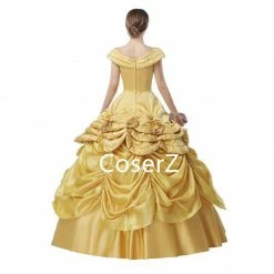 Coserz Promotion Custom Princess Belle Dress Off The Shoulders Ball Gown Quinceanera Dresses
