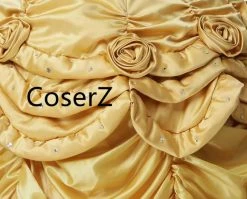 Coserz Promotion Custom Princess Belle Dress Off The Shoulders Ball Gown Quinceanera Dresses