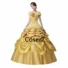 Coserz Promotion Custom Princess Belle Dress Off The Shoulders Ball Gown Quinceanera Dresses