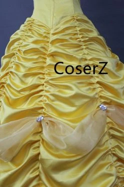 Coserz Custom Princess Belle Dress Beauty And The Beast Cosplay Costume Promotion
