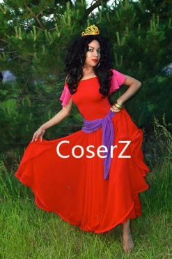 Coserz Promotion Esmeralda Dress In Red, Princess Esmeralda Red Dress Costume Topsy Turvy Dress For Adults Kids 19 Coserz Promotion Esmeralda Dress In Red, Princess Esmeralda Red Dress Costume Topsy Turvy Dress For Adults Kids