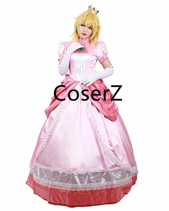Coserz Custom Princess Peach Costume, Princess Peach Dress Cosplay Costume Promotion 3 Coserz Custom Princess Peach Costume, Princess Peach Dress Cosplay Costume Promotion