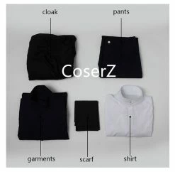 Coserz Harry Potter Custom Professor Severus Snape Cosplay Costume Cloak Black Robe Adult